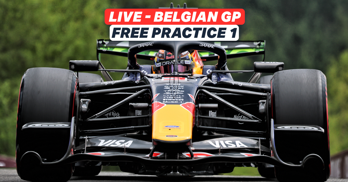 LIVE: Reaction as Verstappen fastest in Belgian GP FP1 despite major Red Bull change