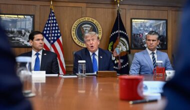 Trump 'losing faith' in Iran peace talks as he previews next military mission at Camp David cabinet meeting