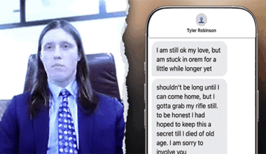 Lance Twiggs seen with alleged texts to Tyler Robinson