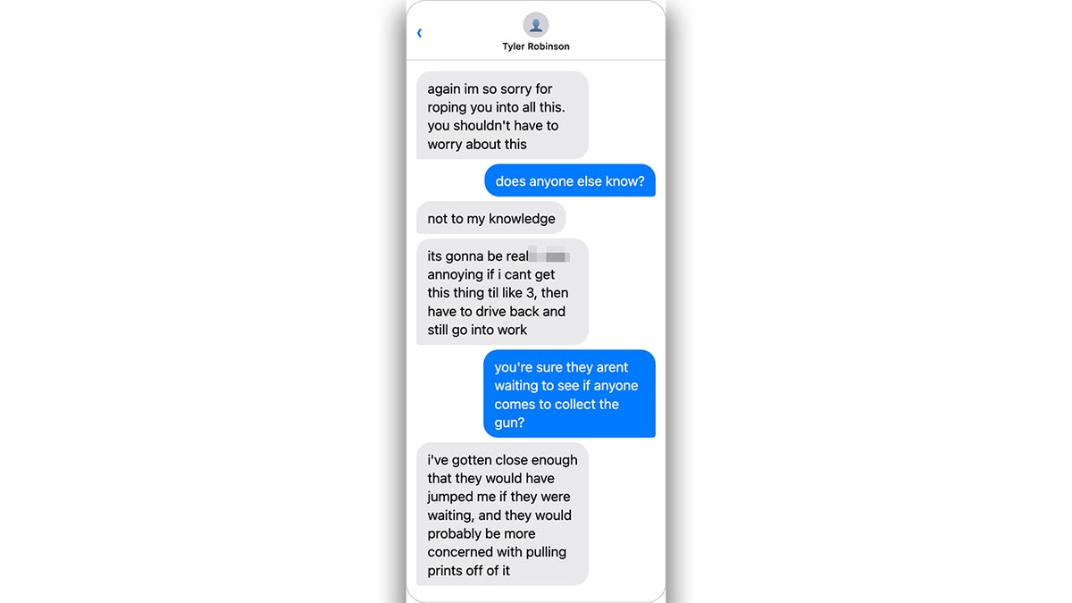 Tyler Robinson's alleged texts to Lance Twiggs