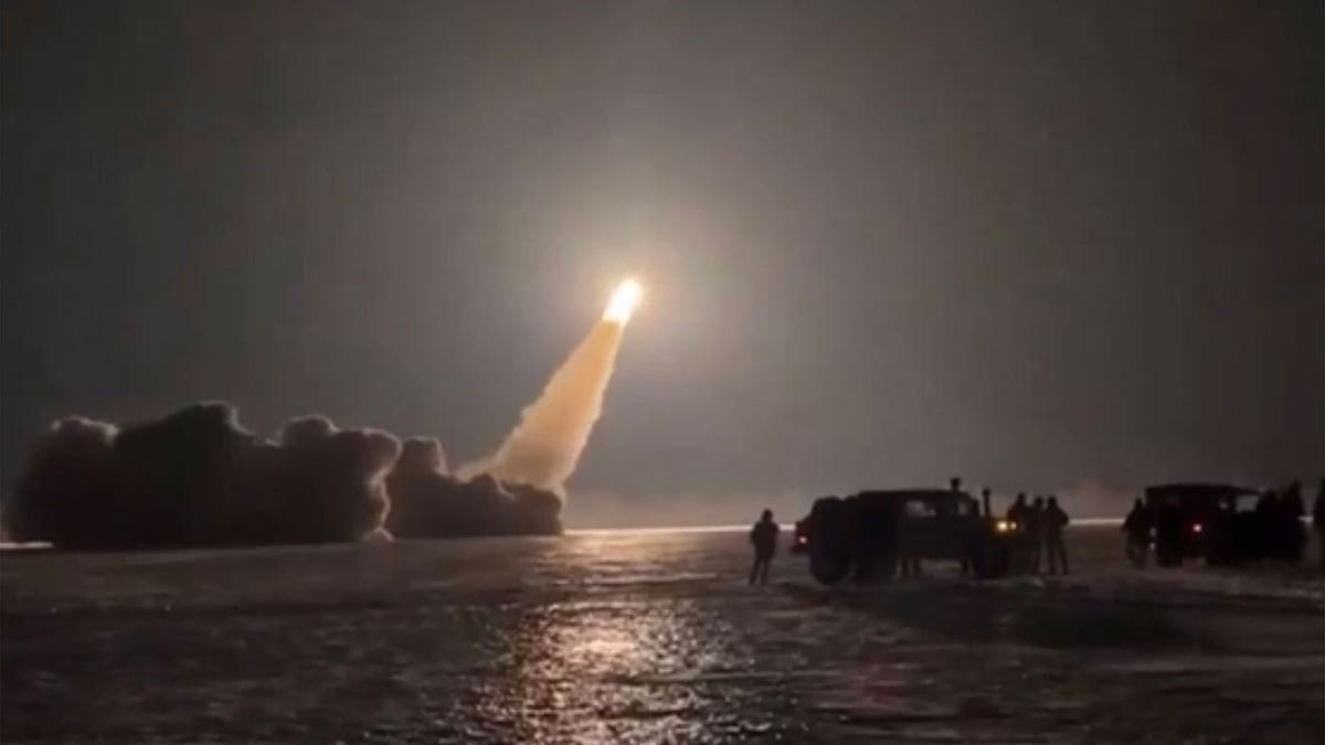 Footage shows the launch of Ukraine’s homegrown long-range "Flamingo" cruise missiles during a strike on Russian military infrastructure