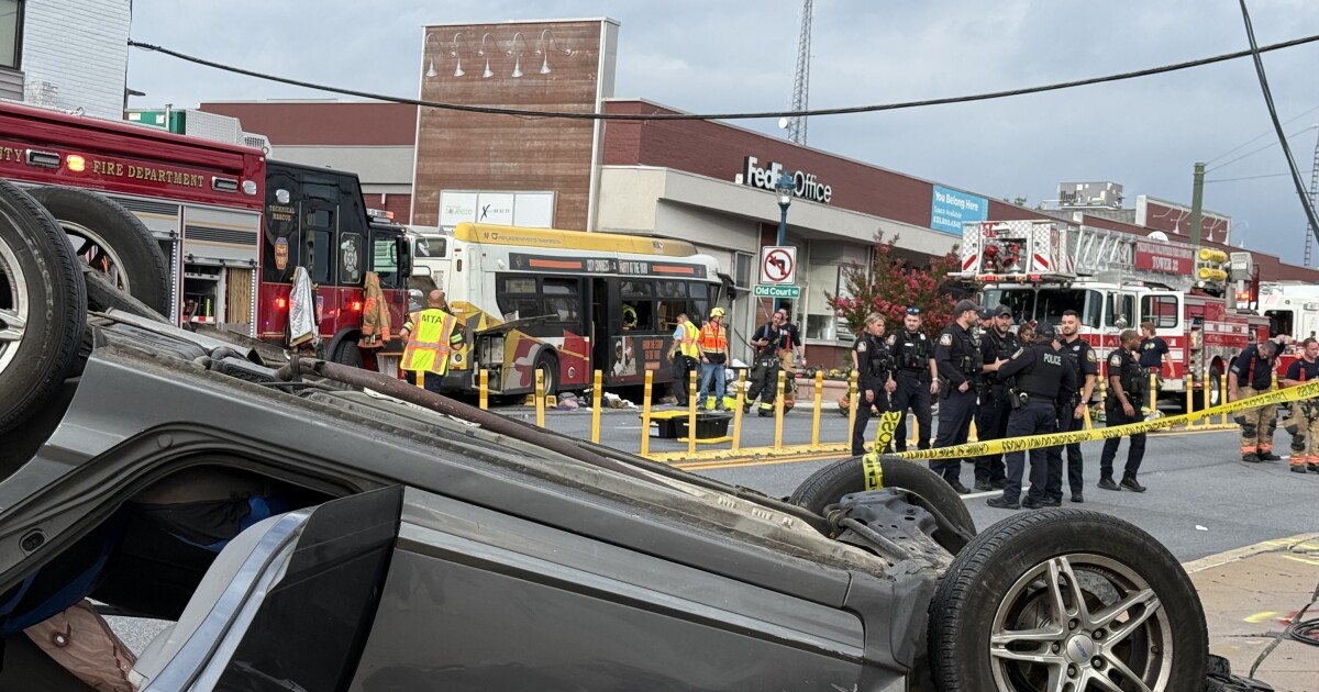 33 injured, two critically, after bus crashes into building in Pikesville