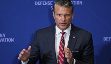 Hegseth gives support even as low military flyovers draw scrutiny