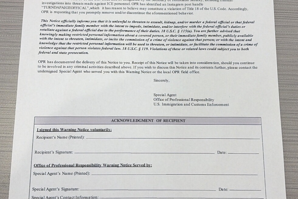 Rochester man says he received federal warning for criticism of ICE