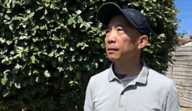 Former Hong Kong lawmaker Wu Chi-wai's emotional reunion in London