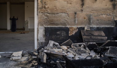 West Bank mosques set on fire during weekend of settler violence