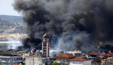 Firefighters battle wildfires in Portugal, Greece and Spain