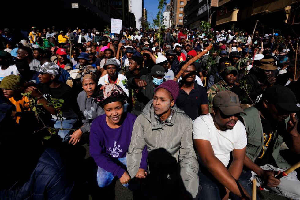 South Africa groups demonstrate against illegal immigration