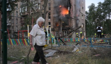 Russian attack kills at least 13 and causes damage across Kyiv