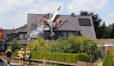 Small plane crashes into home in Germany, leaving one dead and another missing