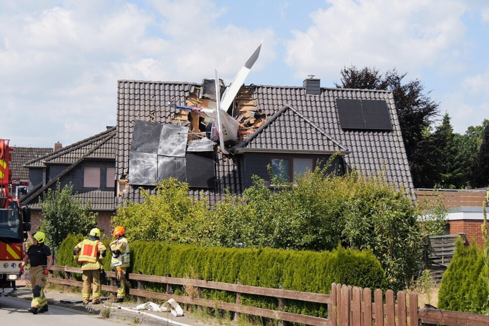 Small plane crashes into home in Germany, leaving one dead and another missing