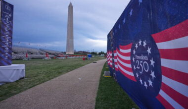 Trump's July fourth rally in Washington DC disrupted by severe weather