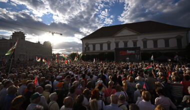 Orbán allies protest in Hungary against government plans to oust president