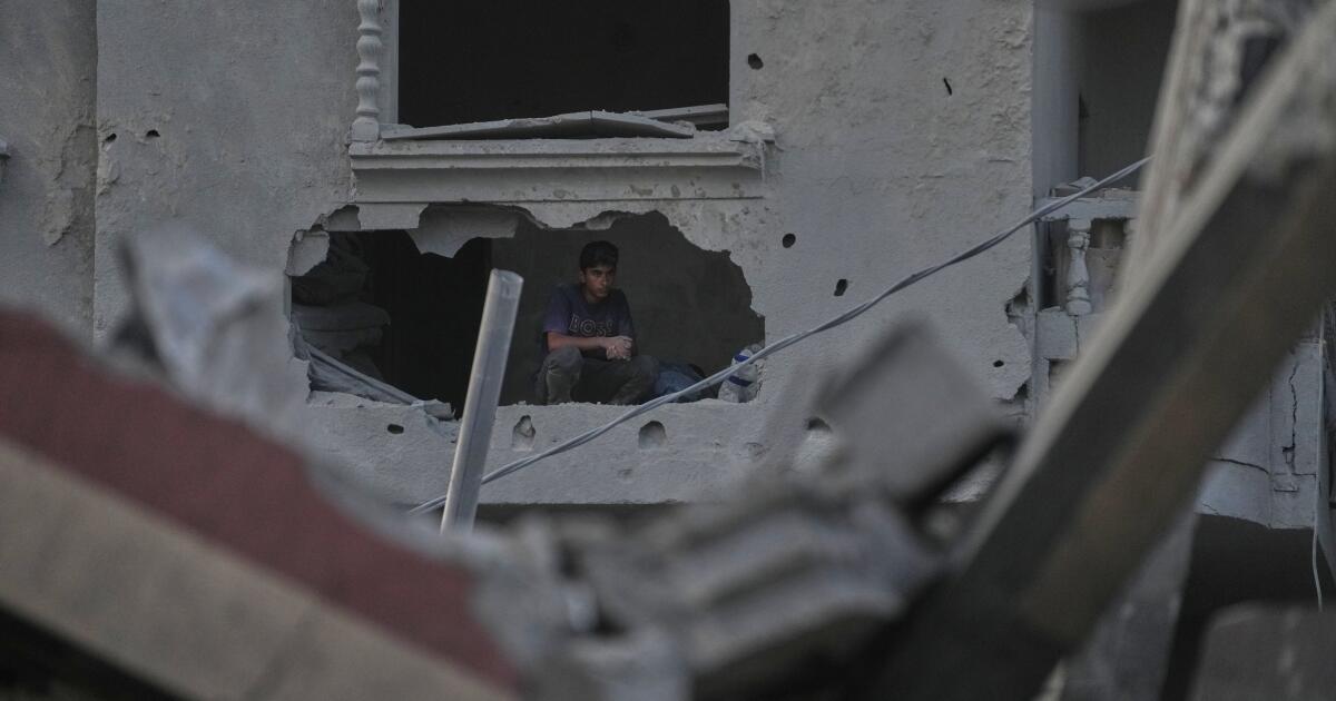 An Israeli strike on a funeral in Gaza kills 7 people and wounds 22, a local hospital says