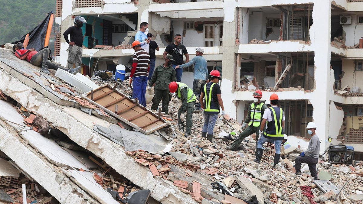 Relief workers in Venezuela