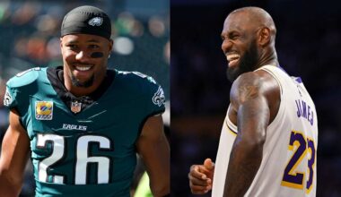 Saquon Barkley pitches LeBron James on bringing title to Philadelphia: 'You'd be remembered forever'