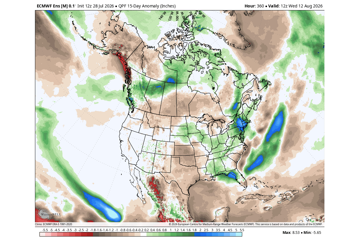 weather-forecast-precipitation-anomaly-early-august-united-states-ecmwf-canada-el-nino-jet-stream