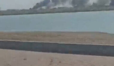 Smoke billows at Jask port, following blasts as reported by a state broadcaster, in Jask, Hormozgan Province, Iran July 24, 2026, in this screengrab taken from a social media video. Social Media/via REUTERS  THIS IMAGE HAS BEEN SUPPLIED BY A THIRD PARTY. MANDATORY CREDIT. NO RESALES. NO ARCHIVES.  VERIFICATION: - The location of the video was verified from the pavement, position of trees, bench and port layout which matched satellite and archive imagery.  - The video was filmed from the coordinates: 25.65271846099872, 57.77682954392074. - The date on which the video was filmed was verified from corroborating video uploaded July 24 showing smoke at the same site.  - Iran’s state broadcaster IRIB also posted on Telegram saying several blasts were heard at the port of Jask on the afternoon of July 24.  - No earlier versions of the video were found posted online before July 24. - Online maps say there is a military base near the site of the smoke.