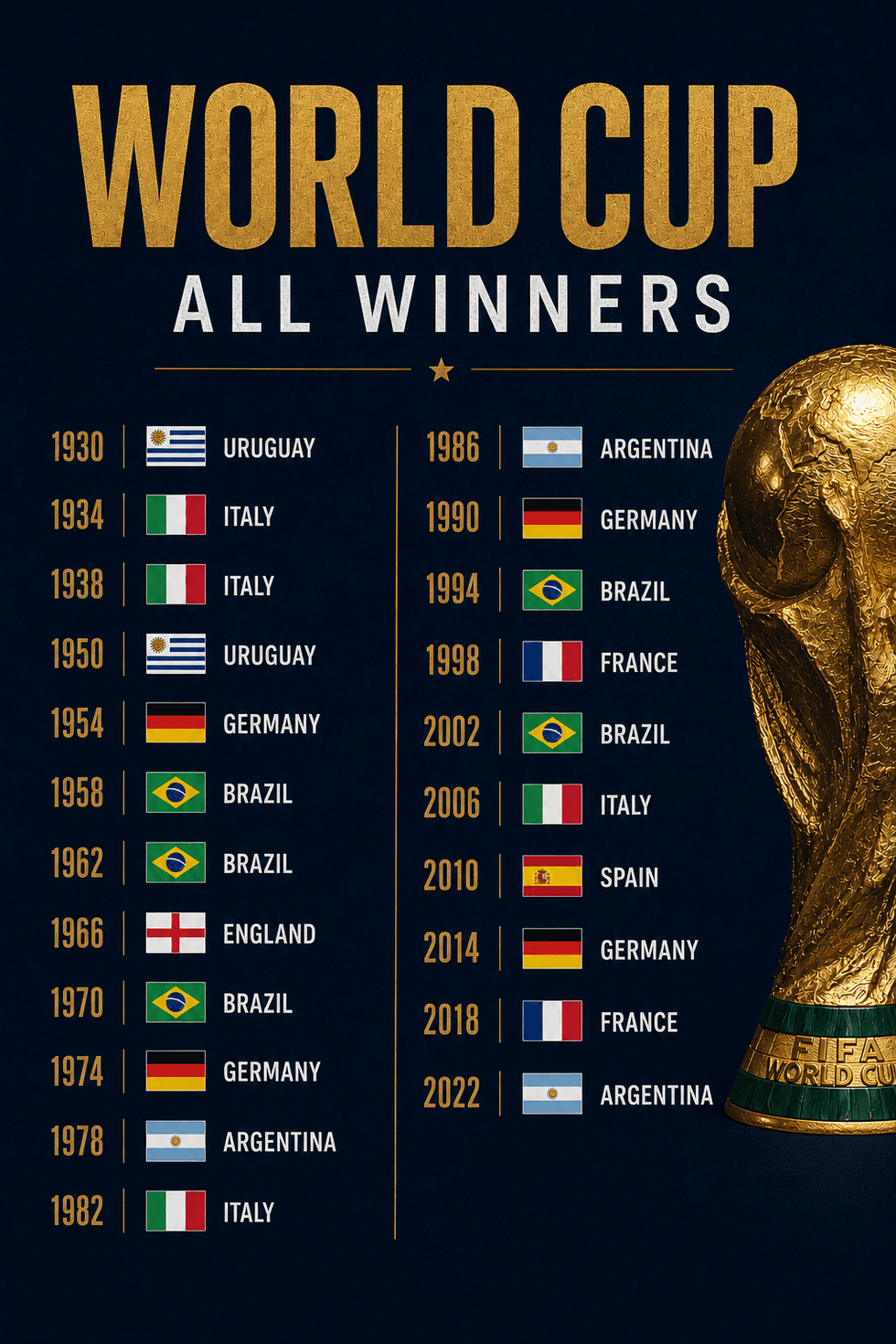 World Cup winners graphic