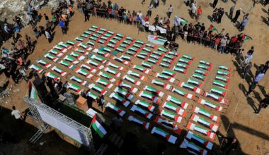 After three years • Mass funeral held in Gaza for 112 people recovered from 2023 strike rubble - Haaretz