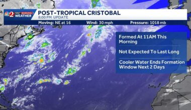 Cristobal now a remnant low after becoming tropical storm - WESH