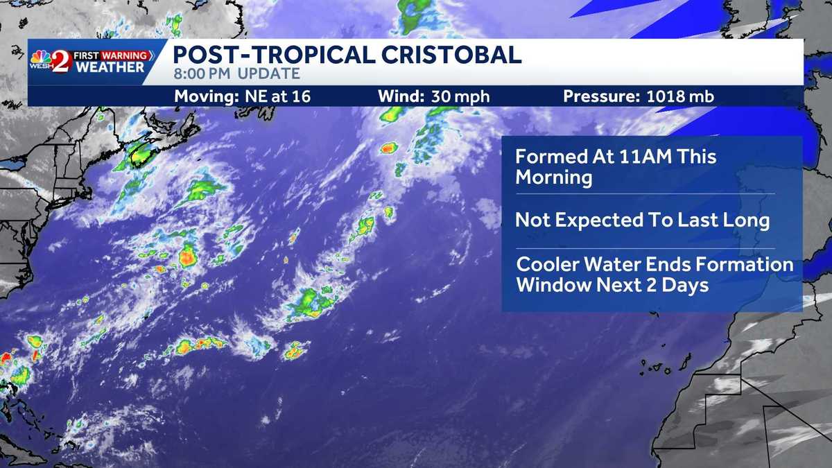 Cristobal now a remnant low after becoming tropical storm - WESH