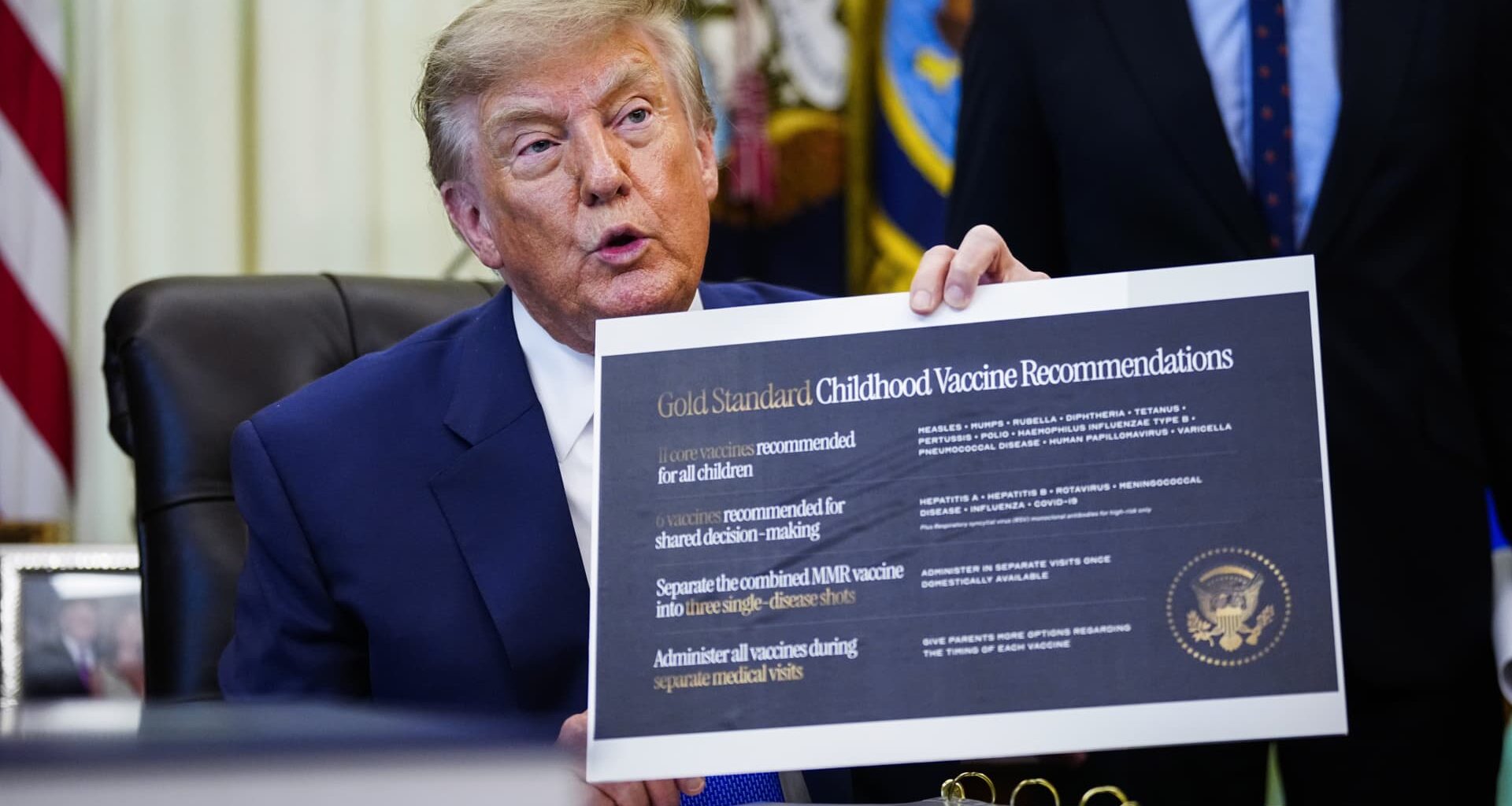 MMR vaccine: Trump wants to split childhood shot up