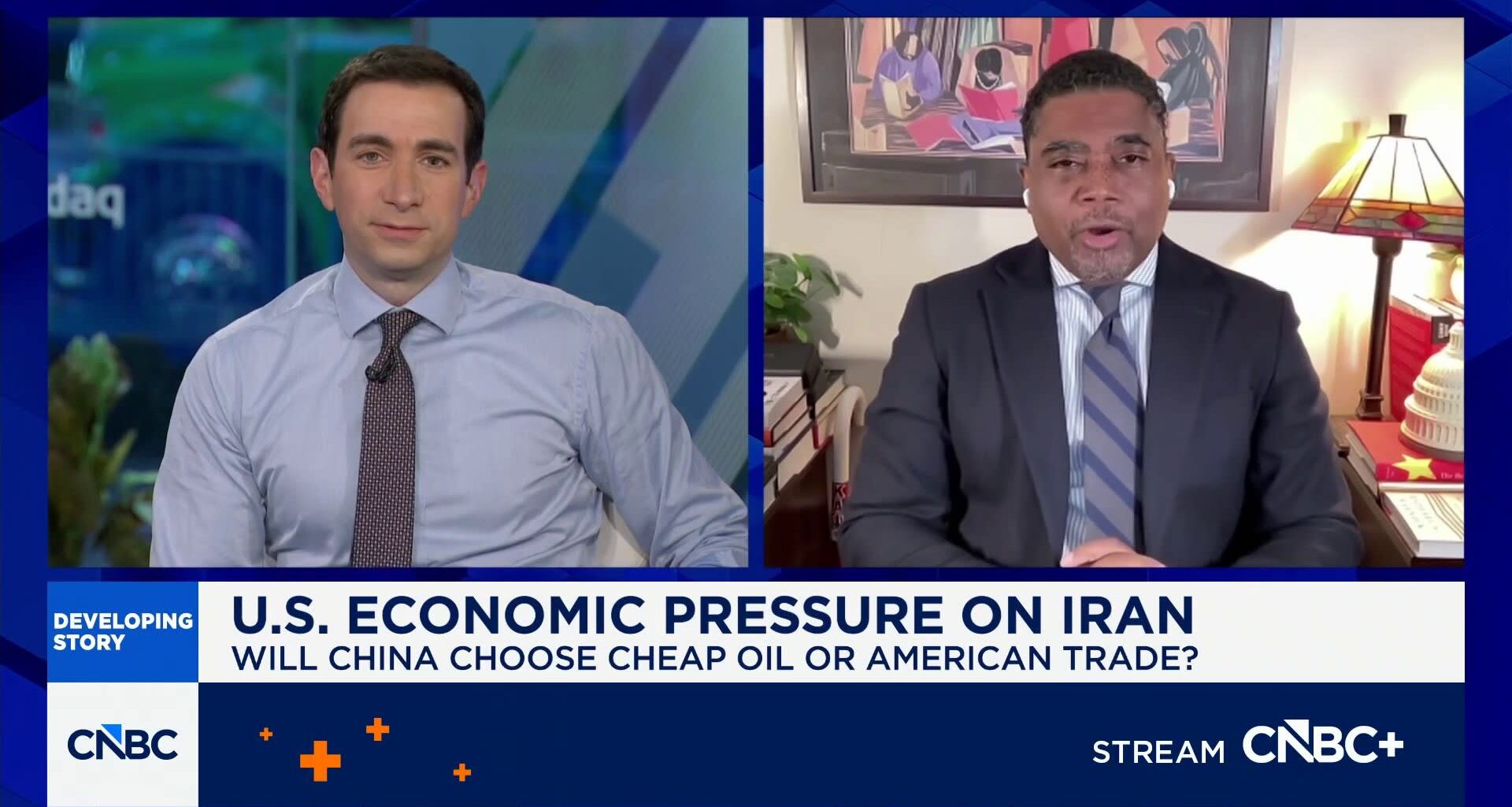 U.S. economic pressure on Iran could lead to economic conflict with China, says Dewardric McNeal