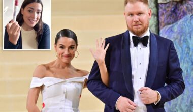 AOC fuels split rumors with longtime fiancé Riley Roberts