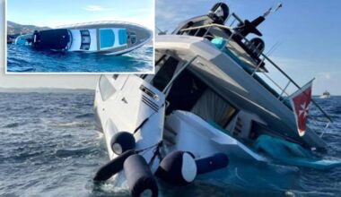 Luxury $9.1 million superyacht sinks days after being delivered to new owner