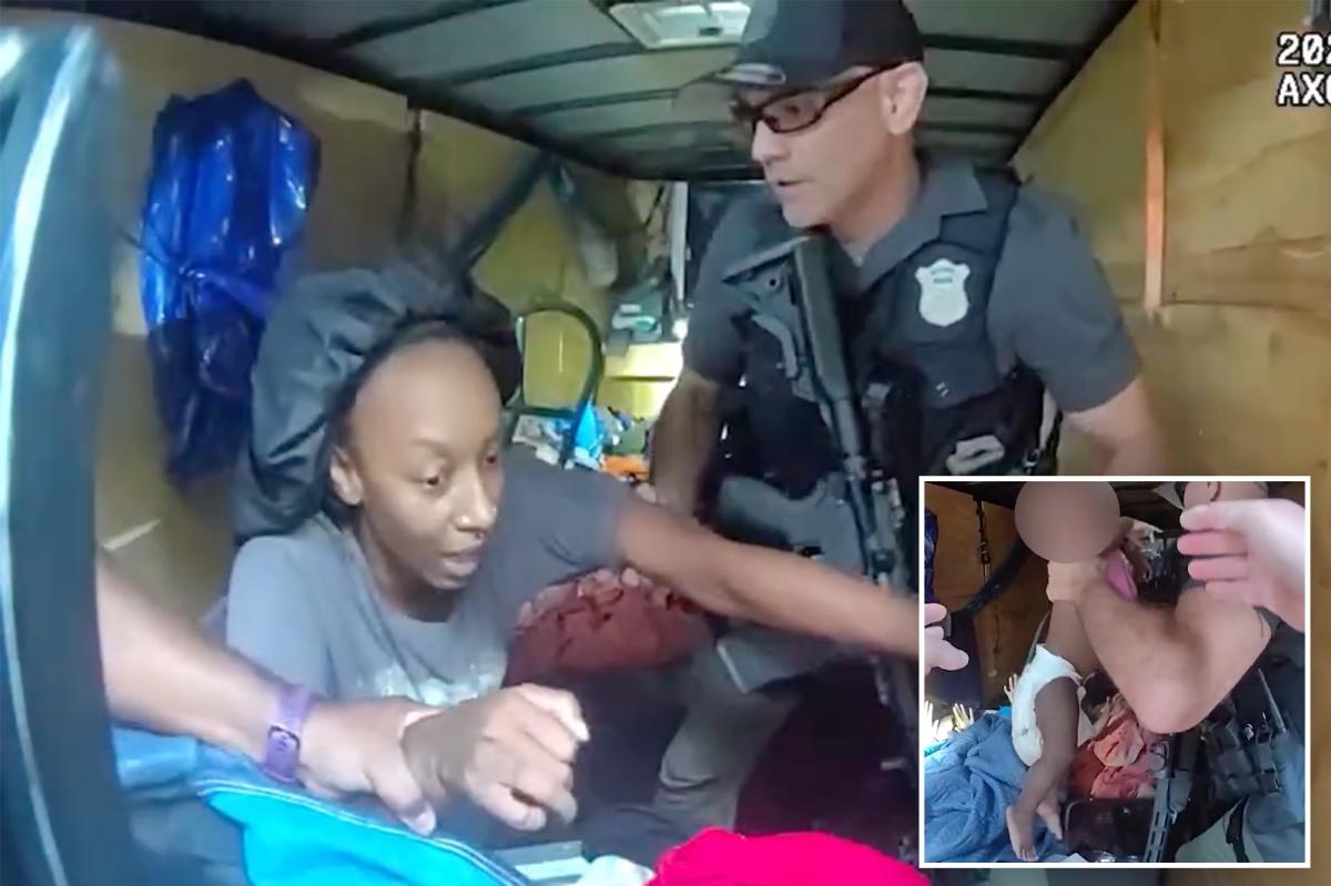 Dramatic bodycam shows cops rescuing young girls allegedly snatched by fake babysitter