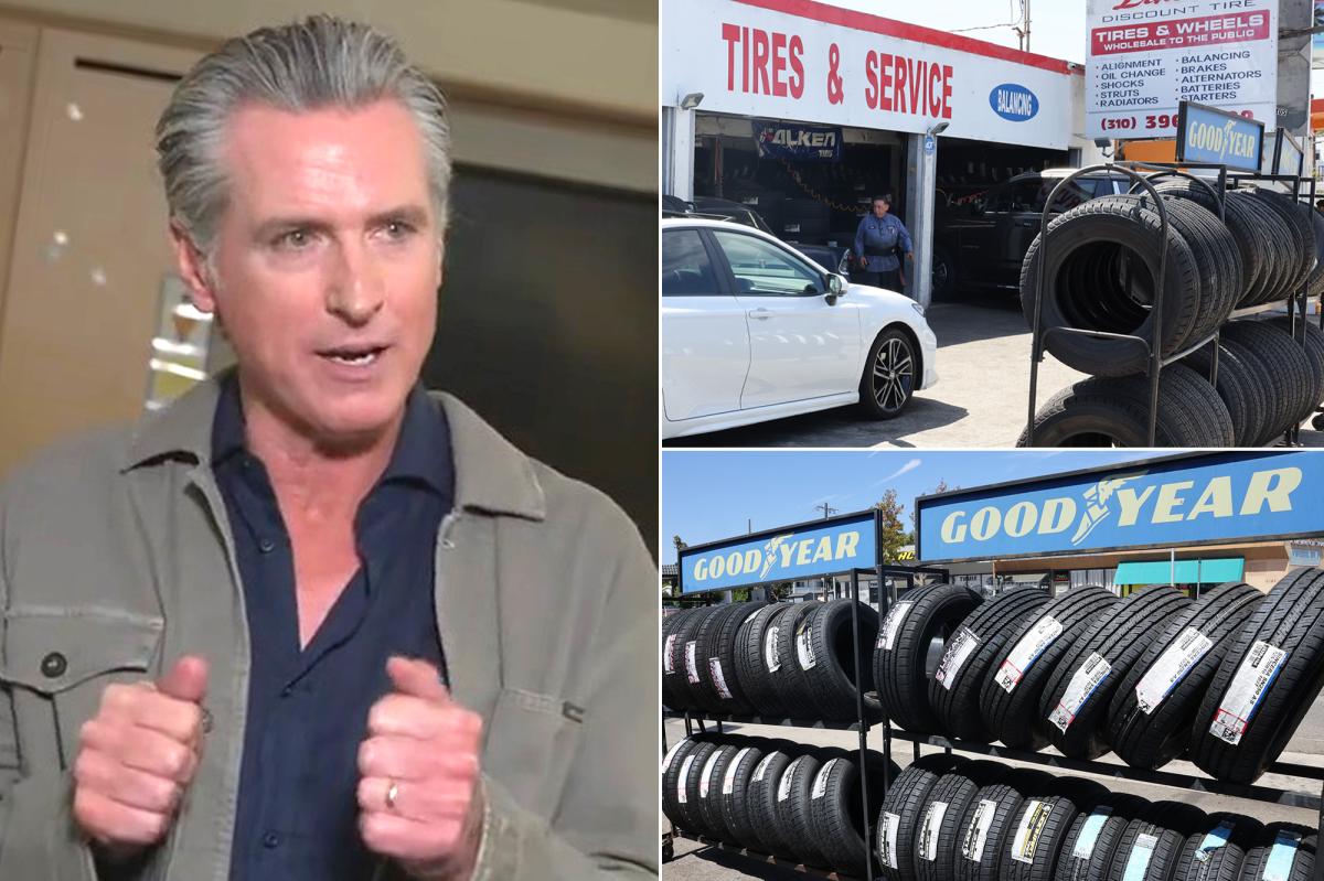 Gavin Newsom defends California tire replacement rules amid backlash