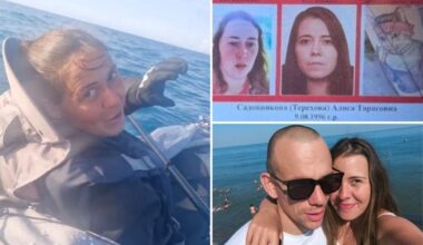 Russian lovers who deserted 'meat grinder' war and hopped in kayak to escape now face prison