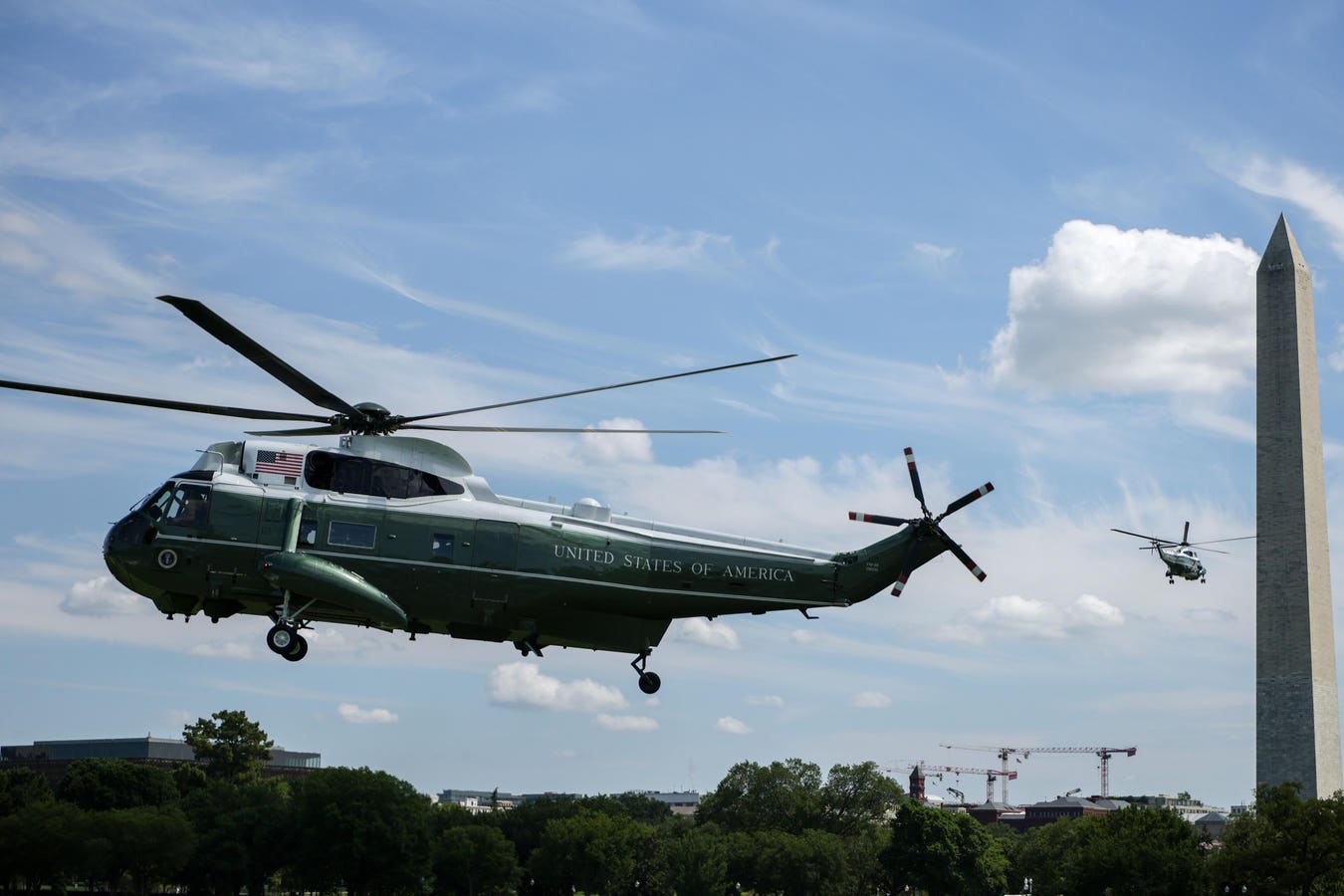FAA Reviewing Why Marine One Was Too Close to Commercial Jet