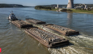 Romania nuclear power: Earlier this month, Romania sank 4 rock-filled barges into the Danube to keep its nuclear reactor running. Days later, the river rose 1.6 inches when forecasters had expected it to fall