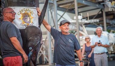 Massachusetts fishermen reel in 1,260-pound record Atlantic blue marlin