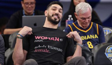 Enes Kanter Freedom met with hostile WNBA fans en route to Fever-Sky matchup