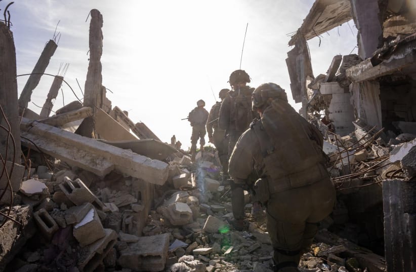 IDF soldiers are seen traversing northern Gaza rubble during Operation Brave Heart, the operation to rescue the body of St.-Sgt.-Maj. Ran Gvili, January 26, 2026.