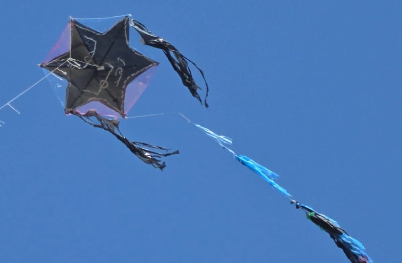 The kite, which crossed from Gaza to Israel, didn't carry any explosive devices.