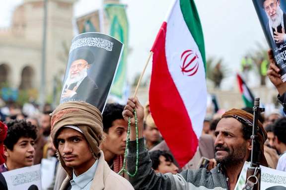 Houthi supporters attend an anti-Saudi rally amid an escalation with the kingdom, in Sanaa, Yemen, July 31, 2026. 