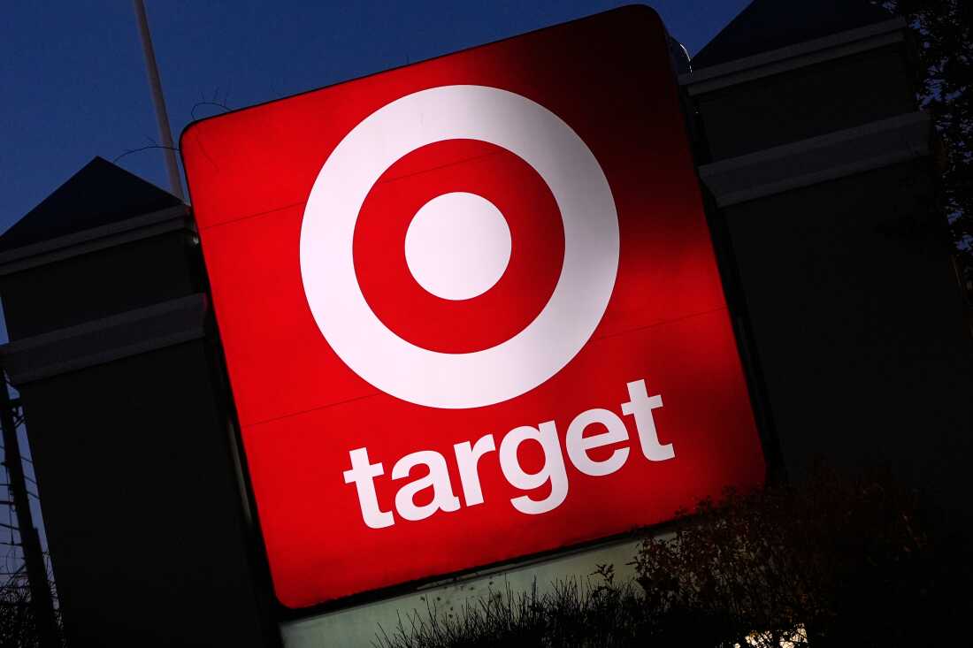 FILE - The Target logo displayed on a sign outside a store, Nov. 18, 2025, in Salem, N.H.