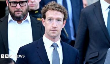 Mark Zuckerberg, CEO of Meta testifies before the Senate Judiciary Committee at the Dirksen Senate Office Building on 31 January