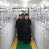 In this photo provided by the North Korean government, its leader Kim Jong Un, front right, visits a new facility to produce nuclear bomb fuels at an undisclosed place in North Korea Wednesday, June 3, 2026. Independent journalists were not given access to cover the event depicted in this image distributed by the North Korean government. The content of this image is as provided and cannot be independently verified. Korean language watermark on image as provided by source reads: "KCNA" which is the abbreviation for Korean Central News Agency.