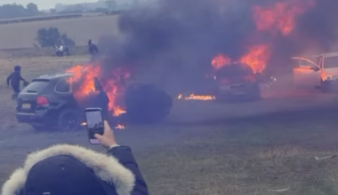 Police condemn ‘anyone using tragedy as excuse for disorder’ after five cars torched at A66 crash vigil