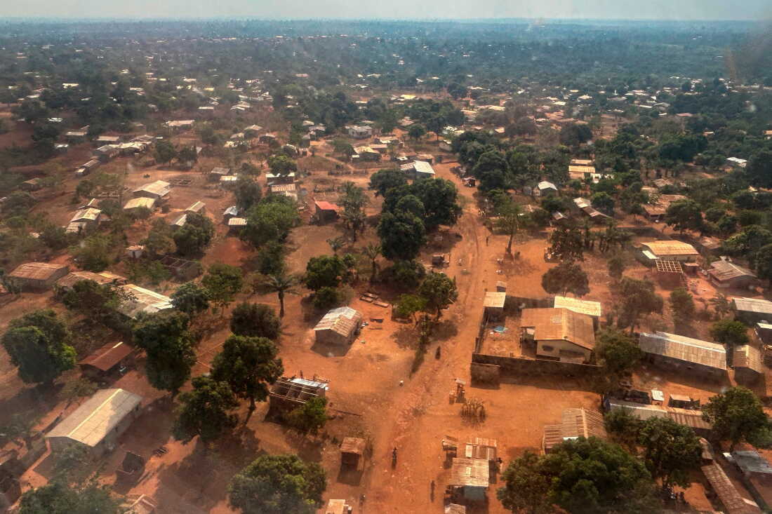 FILE - An arial view of Bangui, Central African Republic on March. 8, 2024.