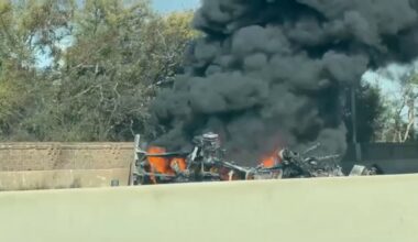 Fuel tanker explodes after Highway 99 crash in Selma