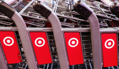 FILE PHOTO: A Target logo is seen on shopping carts at a Target store in Manhattan, New York City