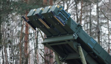 Patriot launchers at Polish military base