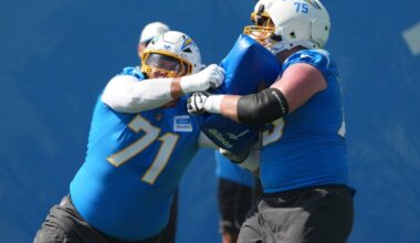 Chargers training camp: Wide-open left guard battle is heating up