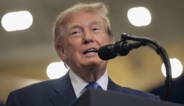 U.S. President Trump participates in a Congressional Space Medal of Honor presentation, at NASA's Johnson Space Center in ...